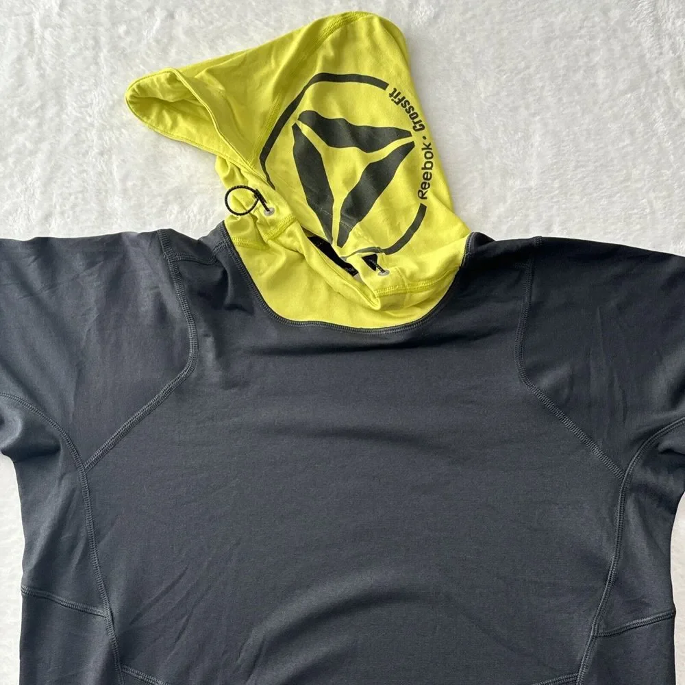 Reebok CrossFit  Pullover Men S Athletic Hoodie Long Sleeve Pockets‎ Lightweight - Picture 2 of 14